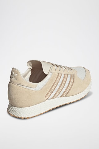 Baskets en nubuck Atlanta - Beige et blanc