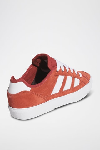 Chaussures de skateboard en nubuck Court TNS Premiere - Rouge brique