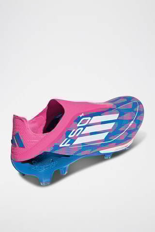 Chaussures de football F50+ - Fuchsia et bleu pétrole