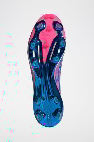 Chaussures de football F50+ - Fuchsia et bleu pétrole