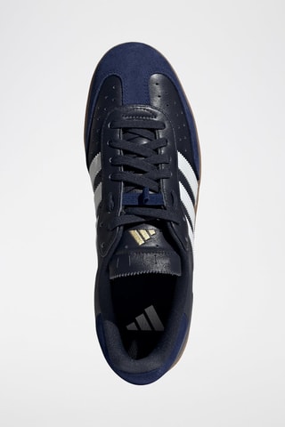 Chaussures de cyclisme en cuir Velosamba - Noir et bleu marine