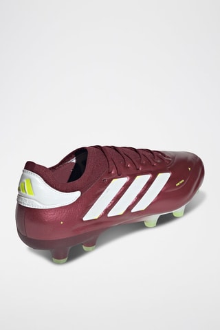 Chaussures de football en cuir Copa Pure II - Bordeaux et jaune