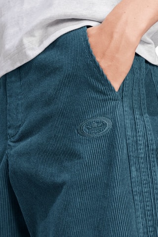 Pantalon ample en velours Originals 90s - Bleu canard - Adidas