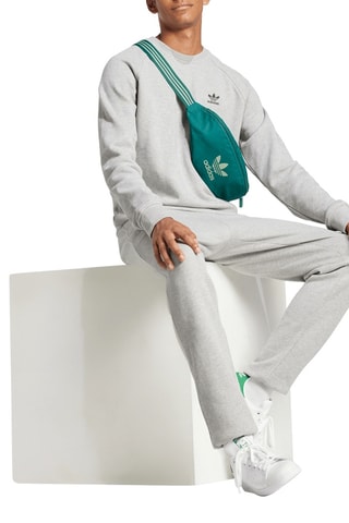 Pantalon slim Trefoil Essentials - Gris clair chiné