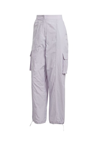 Pantalon cargo taille haute Gris clair