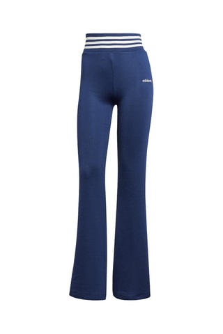Pantalon flare taille haute - Bleu marine