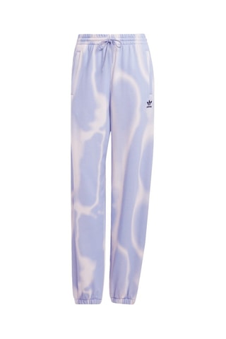 Pantalon ample tie and die - Mauve et écru