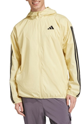 Coupe-vent à capuche Essentials - Jaune et noir