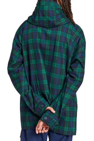 Coupe-vent à capuche - Vert foncé et bleu marine