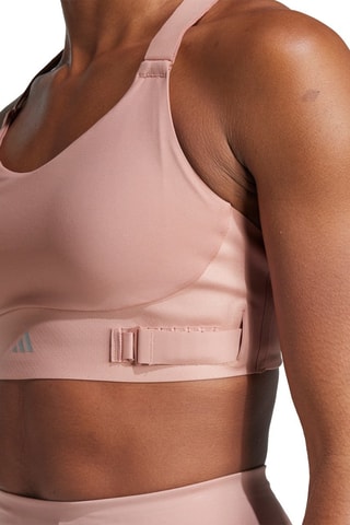 Brassière de running push-up FastImpact Luxe Run - Vieux rose