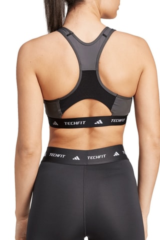 Brassière d’entraînement push-up Techfit Colorblock - Noir