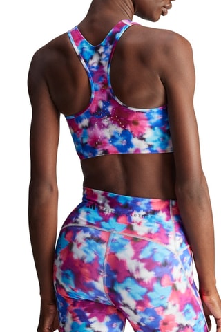 Brassière d’entraînement tie and dye Stella McCartney - Bordeaux et blanc