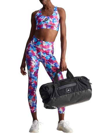 Brassière d’entraînement tie and dye Stella McCartney - Bordeaux et blanc