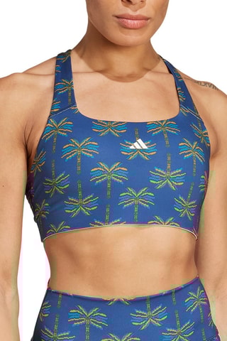 Brassière de sport Farm Rio - Bleu - Adidas