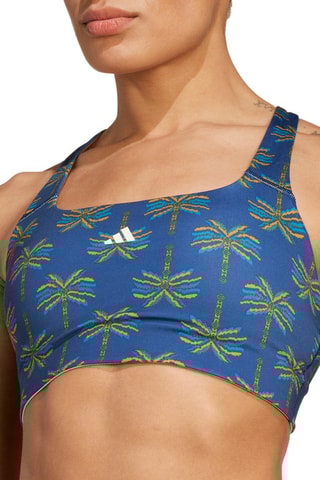 Brassière de sport Farm Rio - Bleu - Adidas