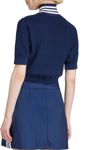 Crop top slim - Bleu marine