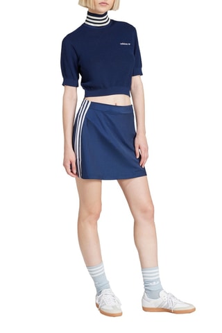 Crop top slim - Bleu marine