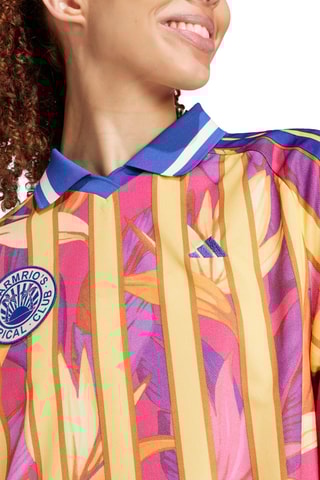 Robe droite X Farm - Jaune et bleu cobalt