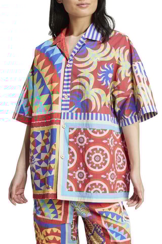 Chemise x FARM Rio - Rouge et bleu - Adidas