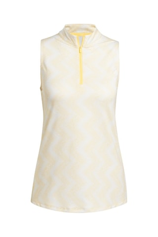 Polo de golf Ottomoan Ultimate - Blanc et jaune - Adidas