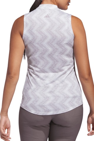 Polo de golf Ultimate365 - Violet et blanc - Adidas