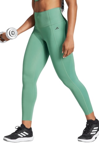 Legging 7/8 taille haute Optime Power - Vert clair - Adidas