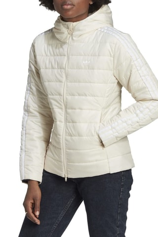 Doudoune à capuche Premium - Écru