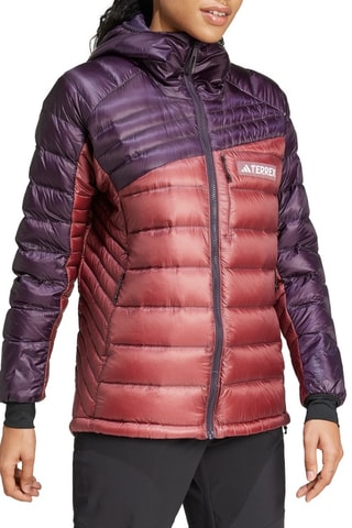 Doudoune à capuche Terrex Xperior - Violet et bordeaux