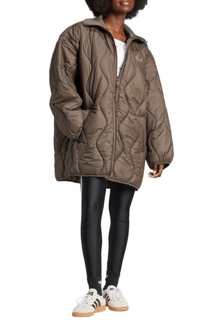 Doudoune longue Mid - Marron - Adidas