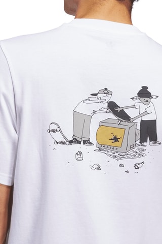 T-shirt - Blanc et gris foncé