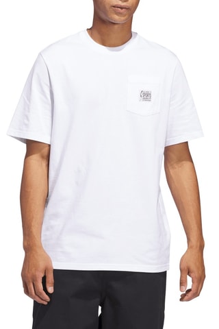 T-shirt - Blanc et bleu cobalt