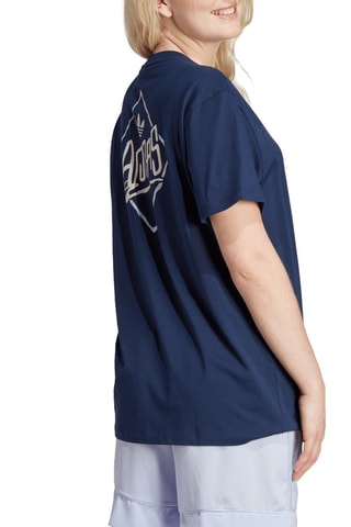 T-shirt - Bleu marine et blanc