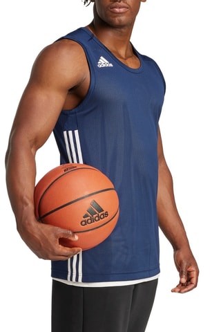 Maillot de basketball réversible 3G Speed R - Bleu marine et blanc