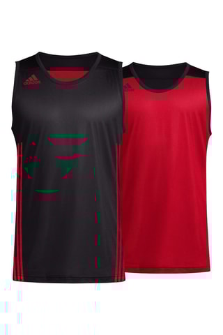 Maillot de basketball réversible 3G Speed R - Noir et rouge