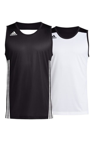 Maillot de basketball réversible 3G Speed R - Noir et blanc