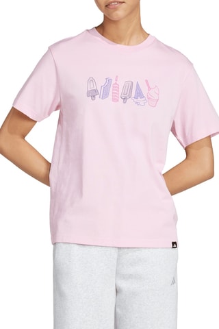 T-shirt regular Lounge Food - Rose poudré