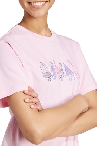 T-shirt regular Lounge Food - Rose poudré