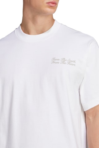 T-shirt de football loose en coton biologique FC Bayern - Blanc