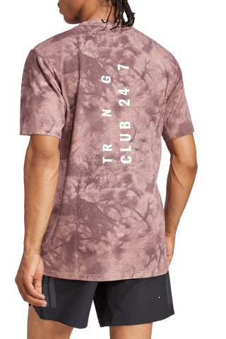 T-shirt d’entraînement tie and dye PrimeLift - Marron - Adidas