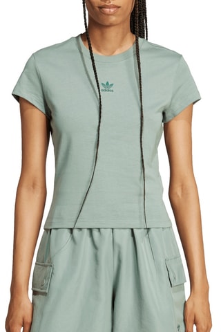 T-shirt slim Essentials - Vert - Adidas