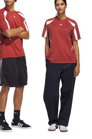 Maillot de skateboard Teamgeist - Rouge - Adidas