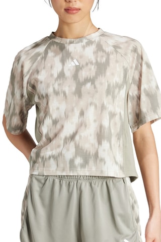 T-shirt d’entraînement tie and dye - Beige - Adidas