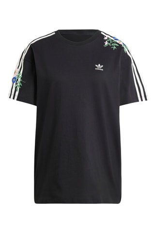 T-shirt ample Floral - Noir - Adidas