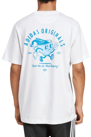 T-shirt Coffee Club - Blanc - Adidas