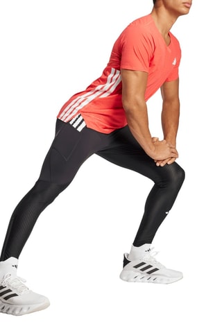 T-shirt slim de running Adizero - Corail - Adidas