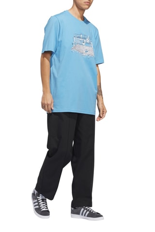 T-shirt de skateboard - Ciel - Adidas