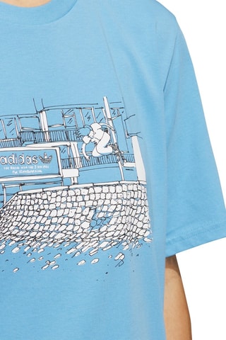 T-shirt de skateboard - Ciel - Adidas