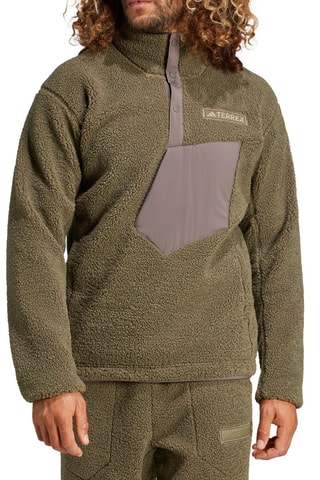 Sweat polaire de randonnée Terrex Xploric - Kaki