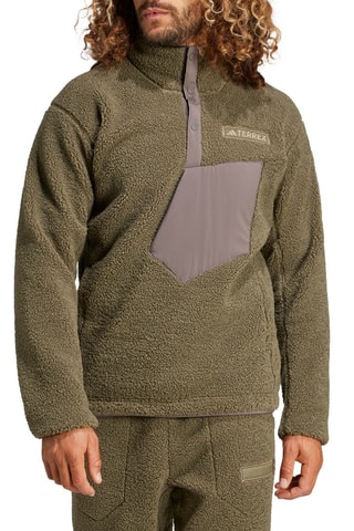 Sweat polaire de randonnée Terrex Xploric - Kaki