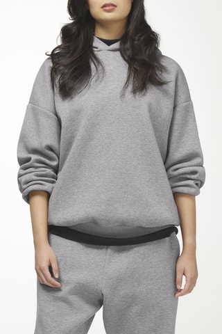 Sweat de basketball à capuche One - Gris clair chiné - Adidas